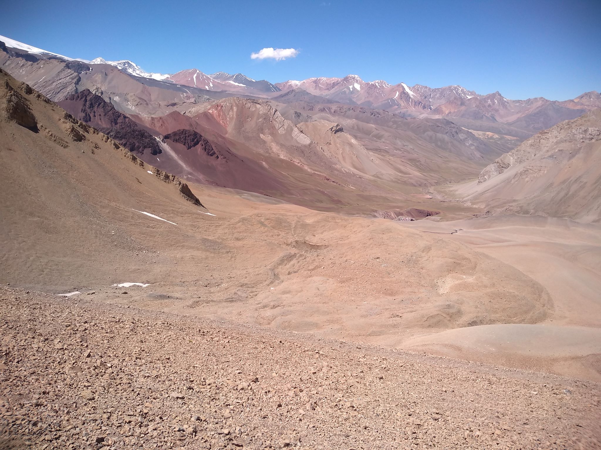 Vista panorámica de la cordillera