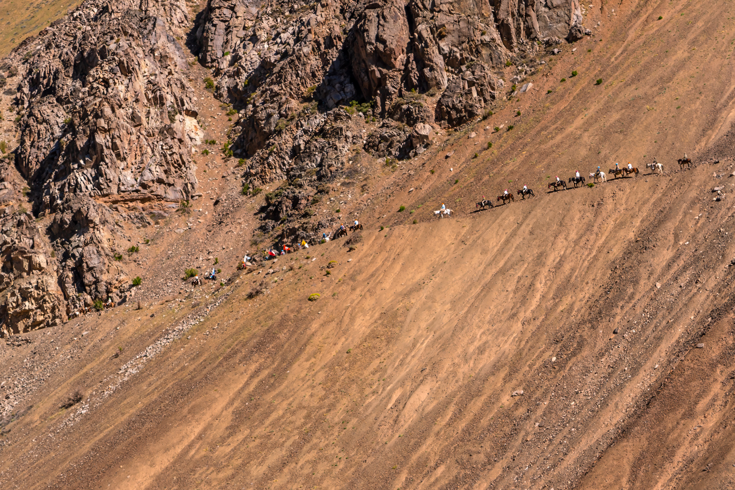 Sendero de montaña en Uspallata